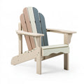 Adirondack Gartenstuhl 82 x 76 x 98 cm aus Holz Beige mit Lamellenrücken