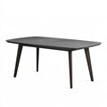 Esstisch 160 x 90 cm Schwarz Holz rechteckig modern