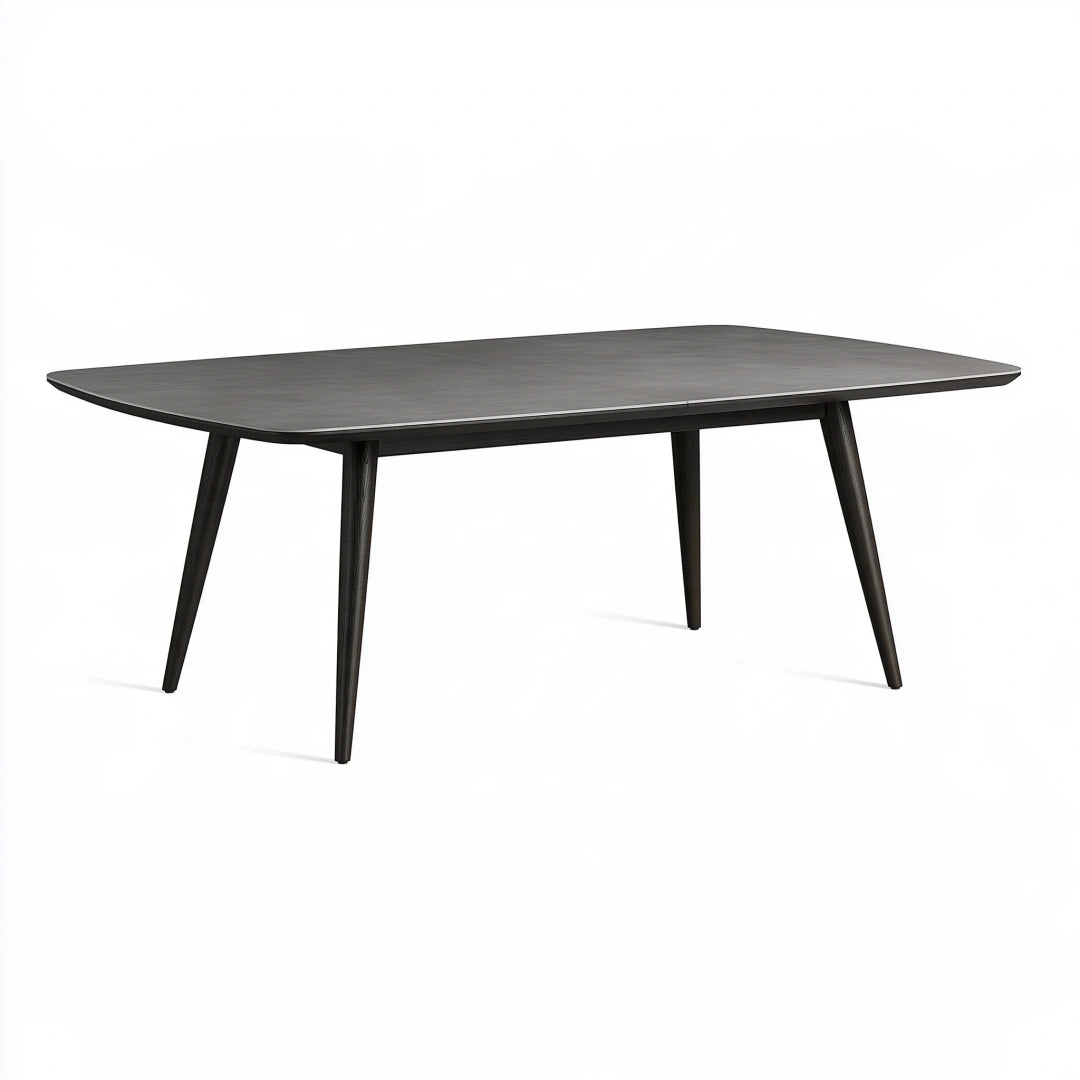 Esstisch 180 cm 90 cm 75 cm Holz dunkelgrau moderner Rechtecktisch
