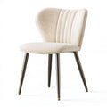 Esszimmerstuhl 50 x 55 x 82 cm Textil Creme Metallgestell Modern